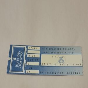 Vintage Winter Garden Theatre Ticket